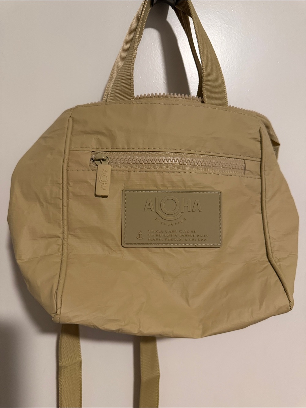 ALOHA Collection Beige splash proof crossbody